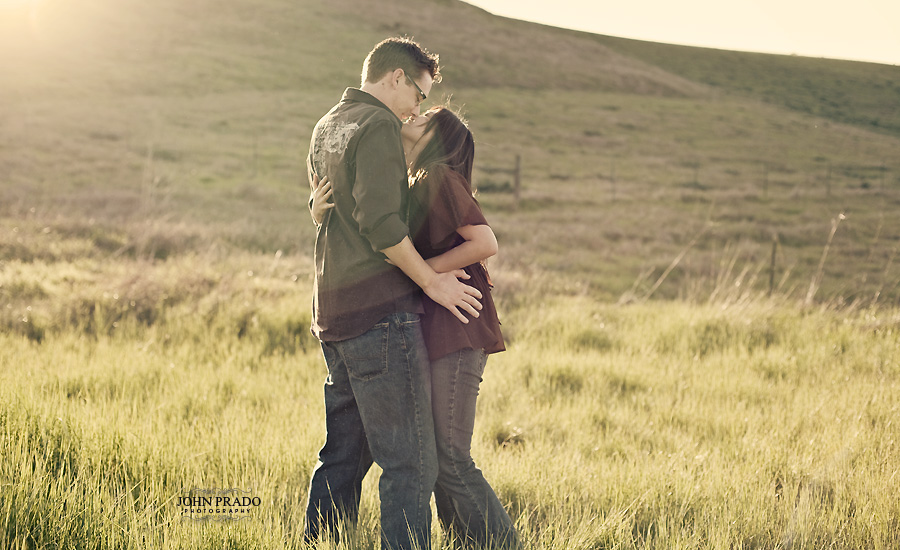 Photos of couple in Irvine for engagement session