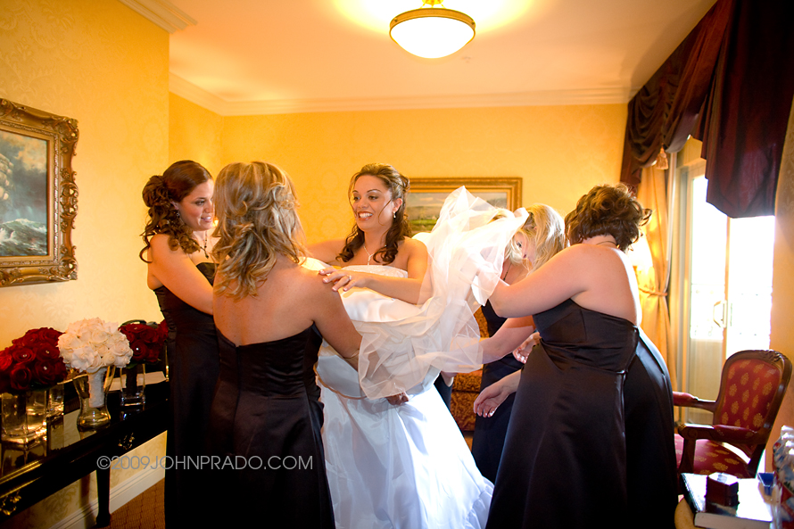 Bride getting ready photo