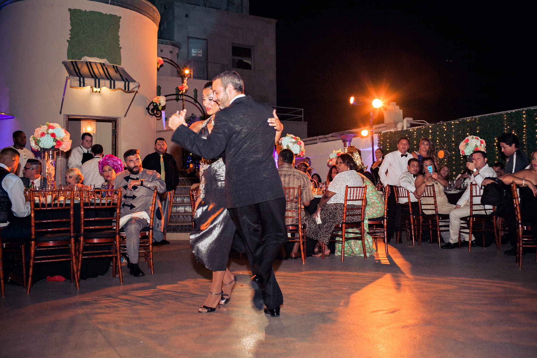 elegant tango dancers 