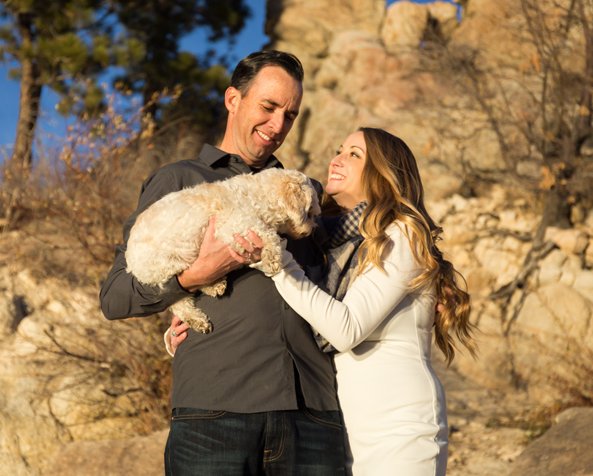 Engagement session with Pooch