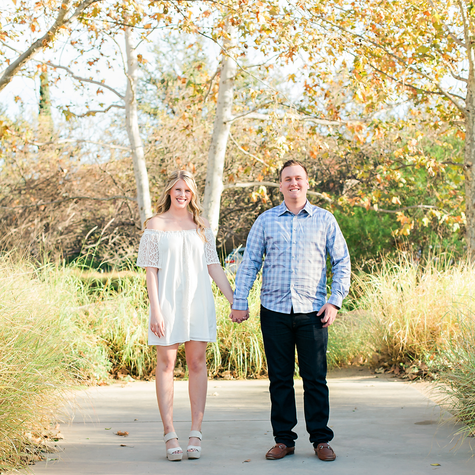 Southern California fall weather engagement photo shoot