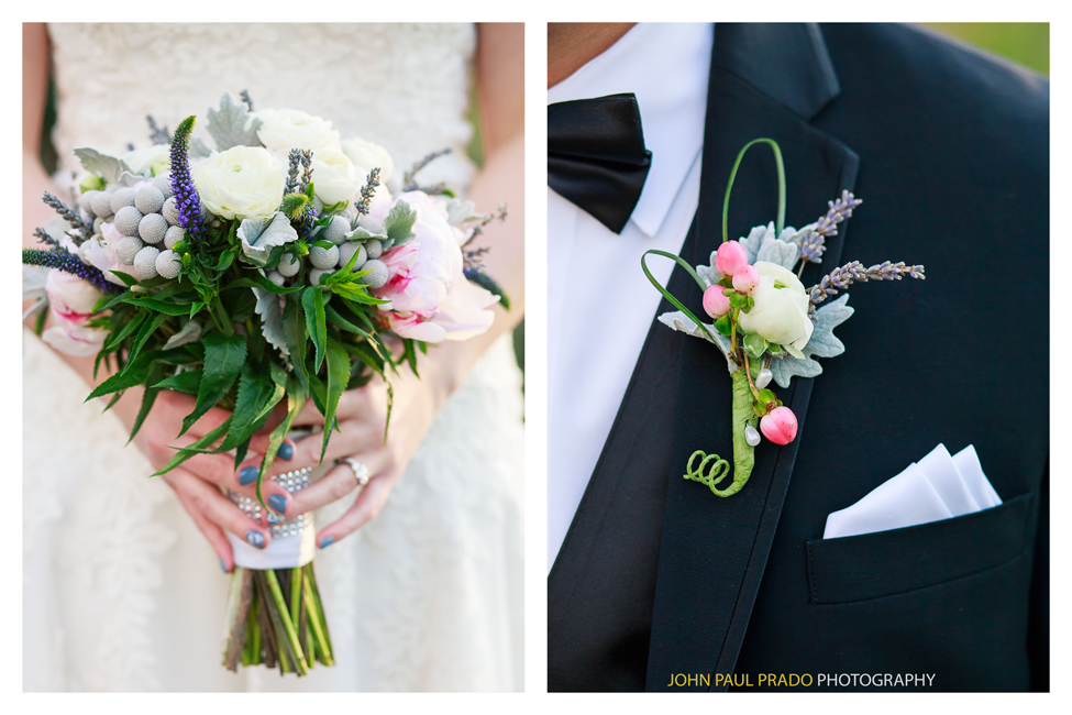 The bridal bouquets