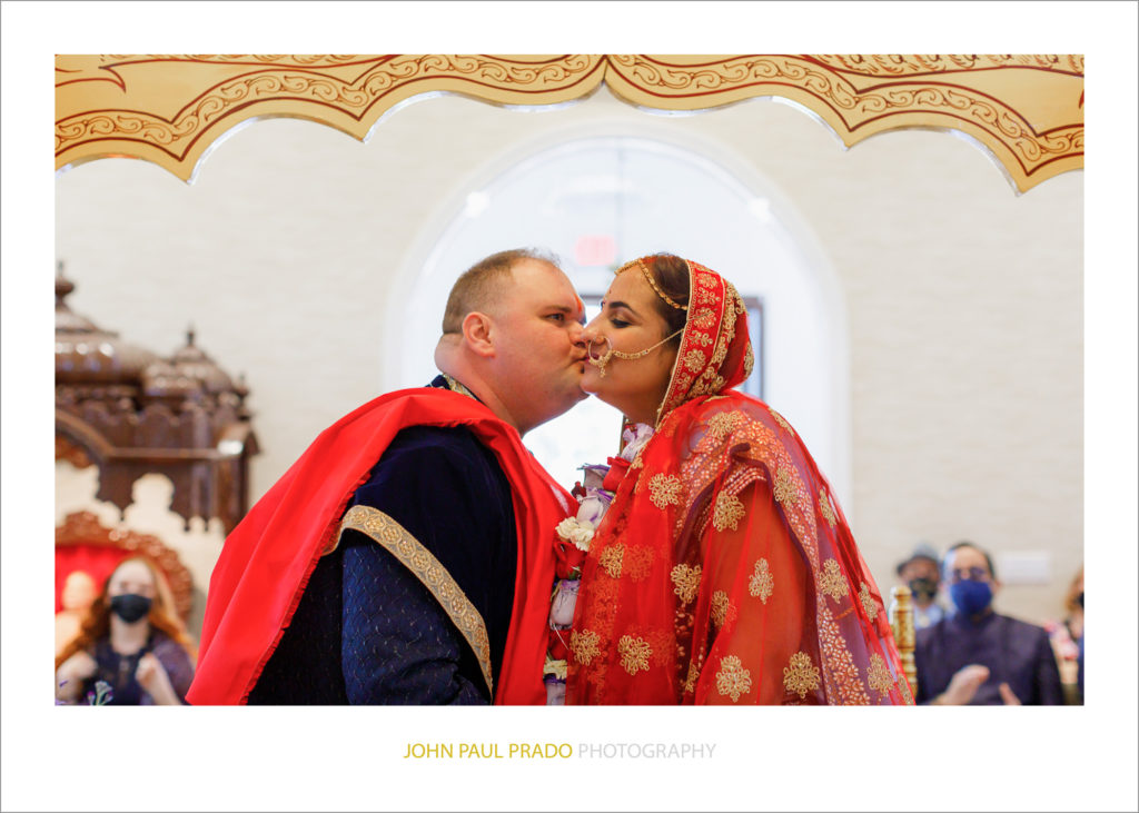Indian Wedding Kiss