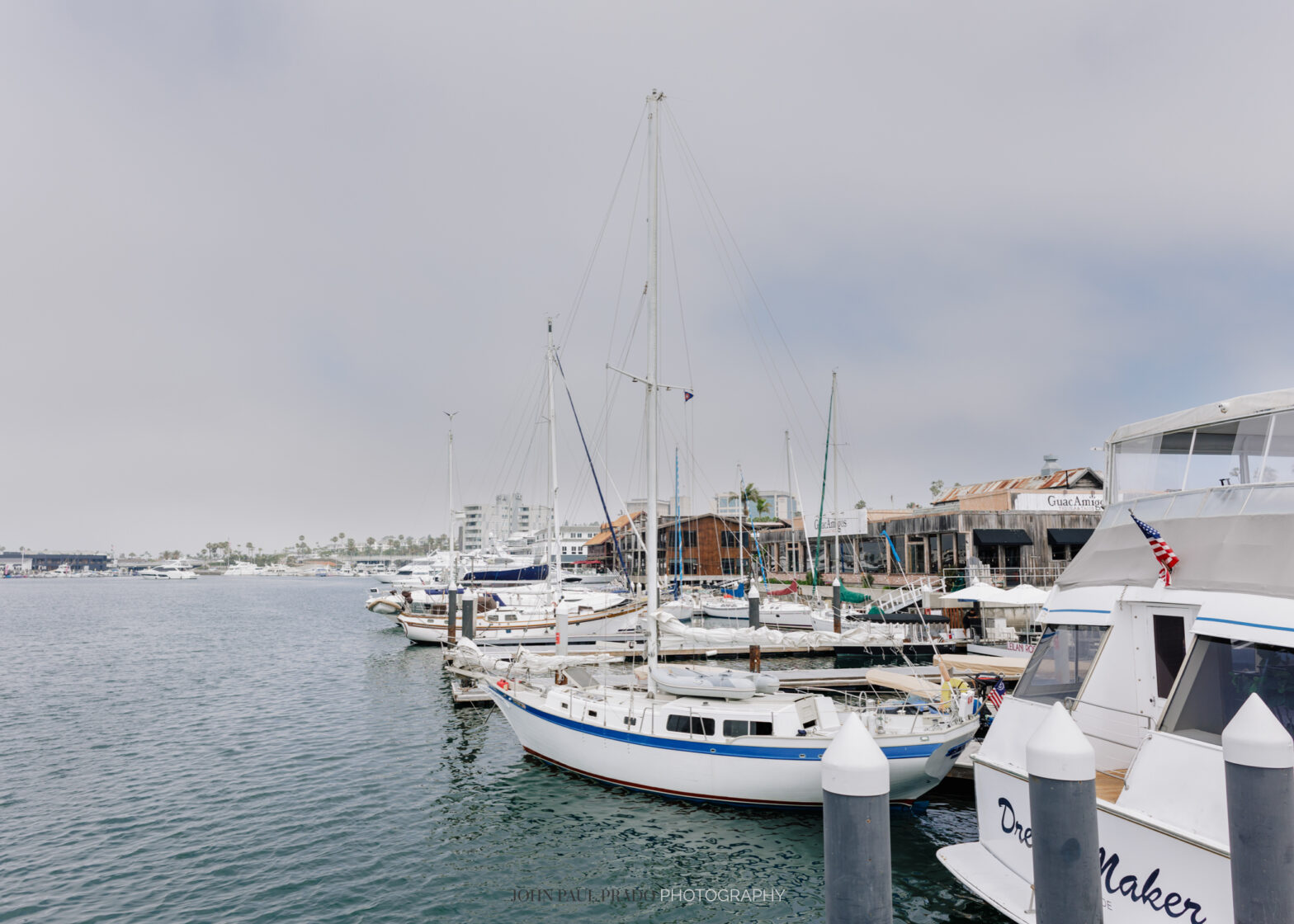 Newport Beach wedding Icon city cruises with views of the harbor