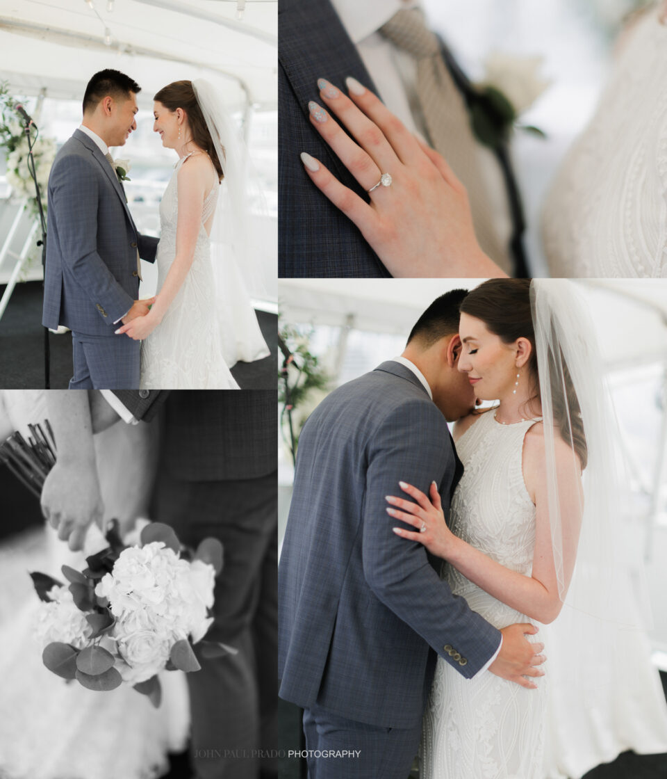 Romantic photos on a yacht in Newport Beach