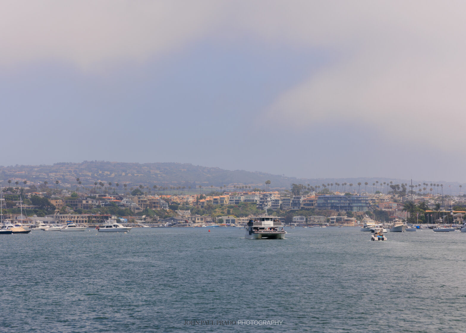 Thew Newport Harbor in Newport Beach California